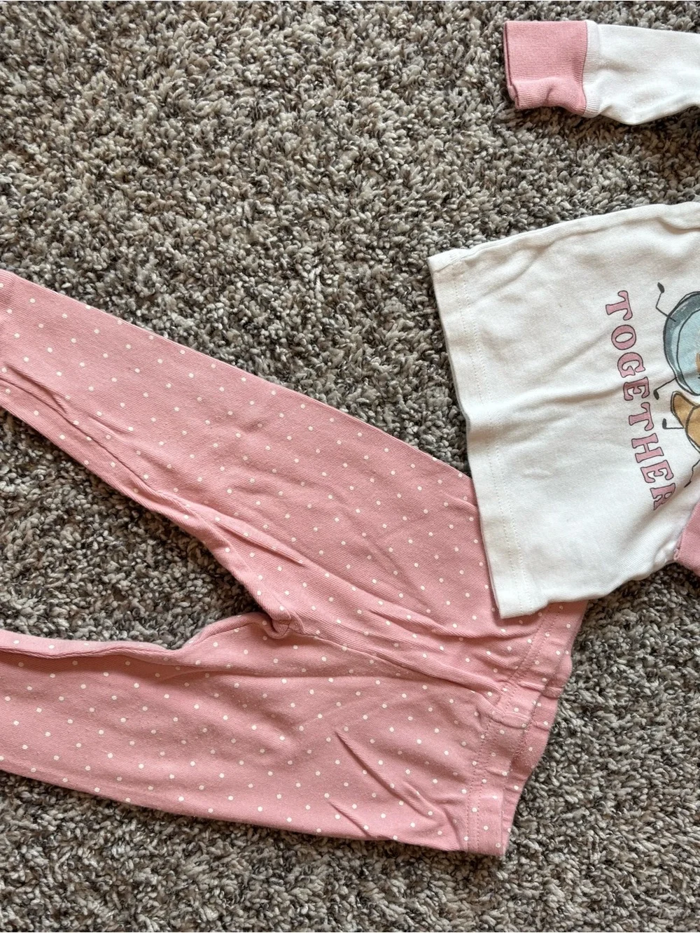 Carter's Pink & Light Blue Kids Breakfast 2-Piece Pajama Sets